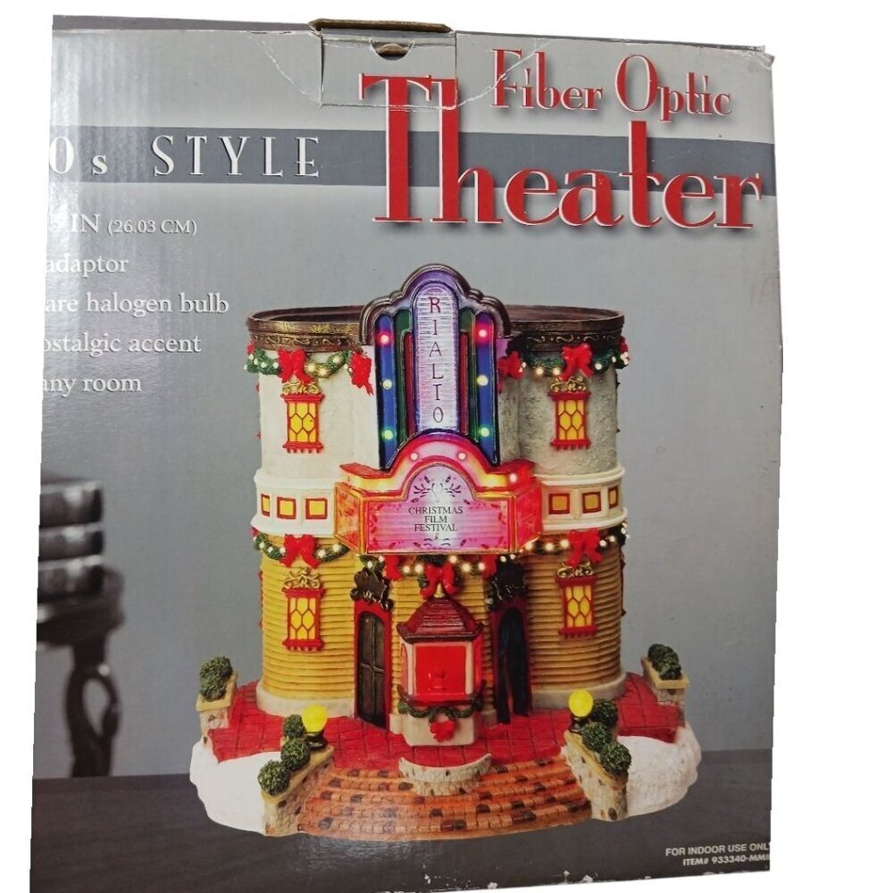Vintage Fiber Optic Theater 50's Style c Christmas Decor Nostalgic 10.25